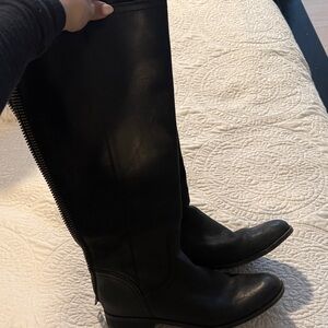 FRYE AND CO. Black Over the Knee Boots